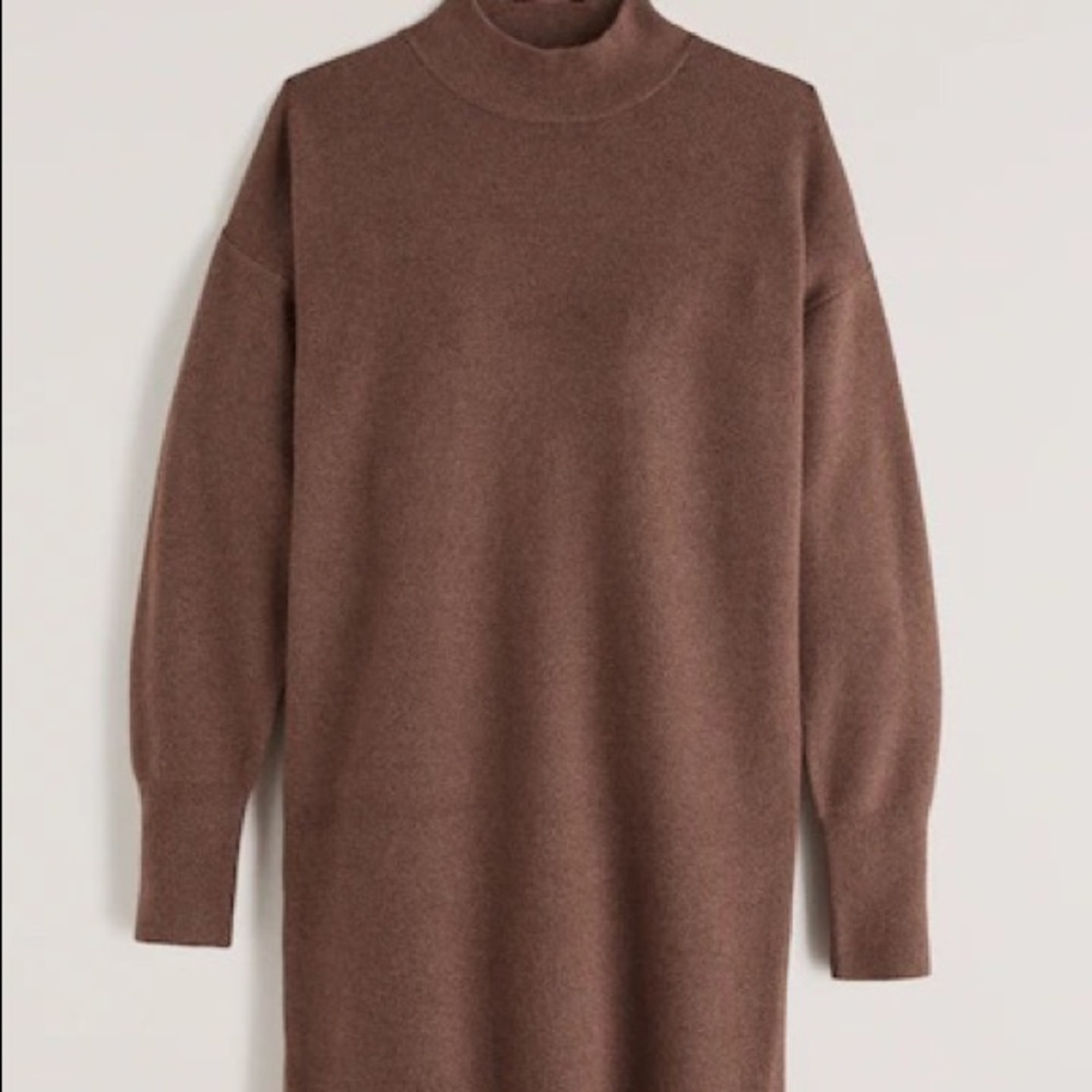 Abercrombie Mauve Mock Neck Sweater Dress